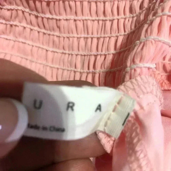 Exlura Tie Back/less Wedding Guest Mini, Lantern Sleeve Square Neck Ruffle,Flowy - Picture 13 of 14